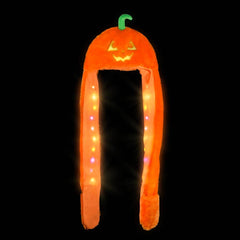 Light-Up Plush Jack O Lantern Hat Scarf - LLB Toys