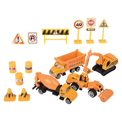 15PC DIECAST CONSTRUCTION VEHICLES PLAY SET LLB Car Toys