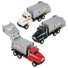 6" DIE-CAST PULL BACK SANITATION TRUCK 144/ LLB Car Toys