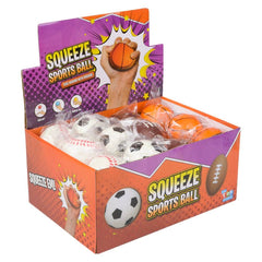 2.5" SPORTS STRESS BALL (24PC/UN) LLB kids toys
