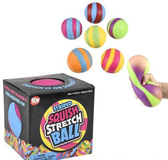 4" STRIPED GUMMI BALL LLB kids toys