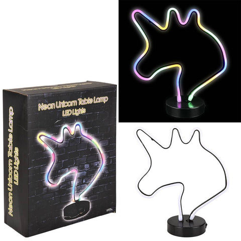 LED Neon Table Lamp - Unicorn 11.5" - LLB Toys