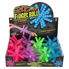 3.5" Glow In Dark Atomic Ball 12ct - LLB Toys