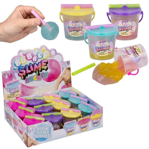 2.5" Bucket Bubble Slime 12ct - LLB Toys