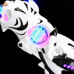 11.5" SUPER SPINNER WHITE TIGER BLASTER LLB kids toys