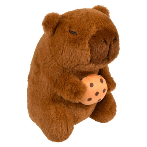 6.5" Capybara Holding Food Plush - LLB Toys