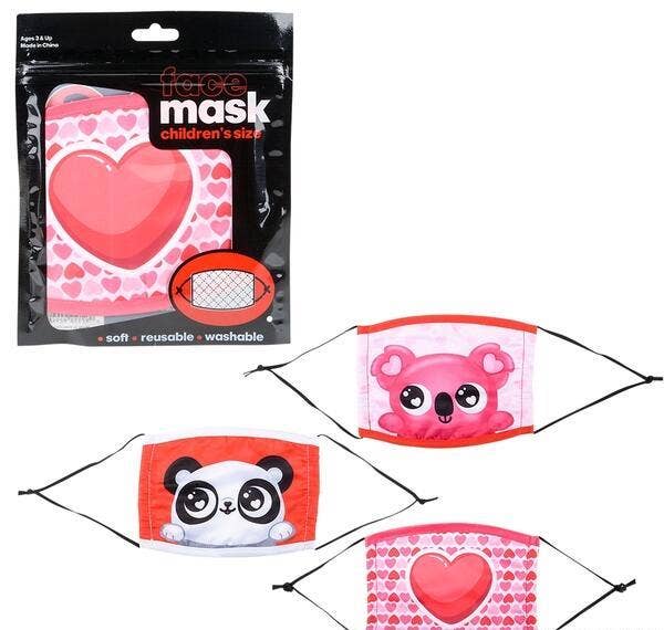 VALENTINE'S FACE MASK CHILD SIZE LLB kids toys