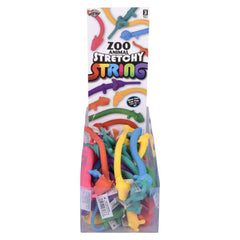9" Zoo Animal Stretchy String 24ct - LLB Toys