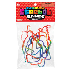 DESSERT RAINBOW SILICONE STRETCH BANDS LLB kids toys