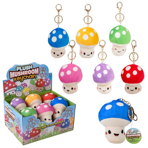3.5" Plush Mushroom Clip Ons Plush - LLB Toys