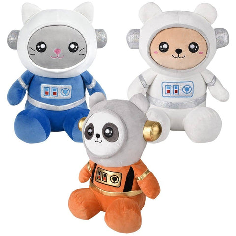 18" Dressed Astronaut Animals -LLB Toys