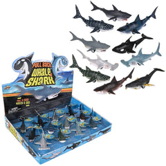 5"  Whale And Shark Assortment - LLB Toys