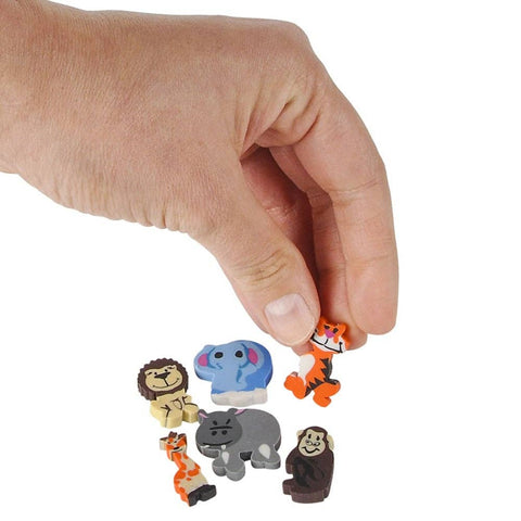 MINI ZOO ANIMAL ERASER ASSORTMENT LLB kids toys