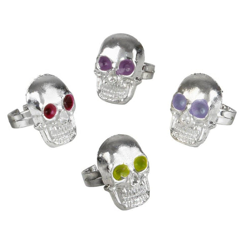 PLASTIC SKULL RING 0.75" LLB kids toys