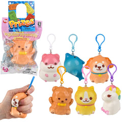 3.25" Kawaii Animals Squish Backpack Clip - LLB Toys