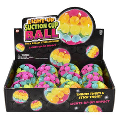3" LIGHT-UP SUCTION CUP BALL LLB Light-up Toys