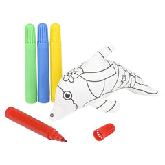 5" DOLPHIN COLOR-A-PAL LLB Plush Toys