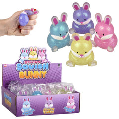 2.5" Squish Sticky Glitter Easter Bunny LLB Squishy Toys