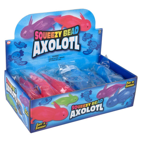 7.5" Squeezy Bead Axolotl 12ct - LLB Toys