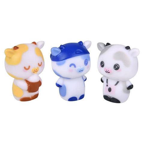 2" Colorful Cow Rubber Characters - LLB Toys
