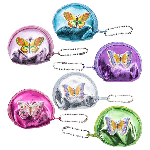 BUTTERFLY COIN PURSE KEYCHAIN 2.75