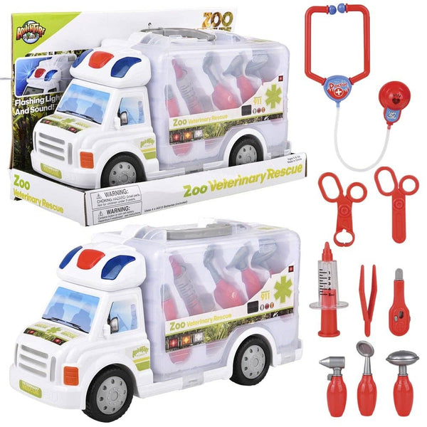 ZOO VETERINARY KIT RESCUE TRUCK LLB Car Toys