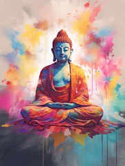 Meditating Buddha Canvas Wall Art print