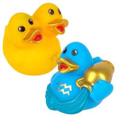 2" Zodiac Rubber Ducky Assortment 100ct - LLB Toys