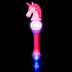 15.5" SPINNING LIGHT-UP UNICORN WAND LLB Light-up Toys