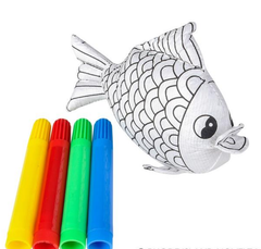 5" FISH COLOR-A-PAL LLB Plush Toys