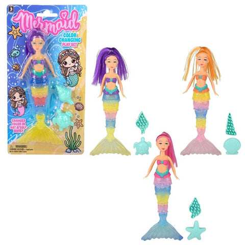 7" Color Changing Mermaid - LLB Toys