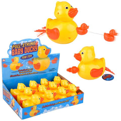 6" PULL-STRING DUCKY BATH TOY LLB kids toys