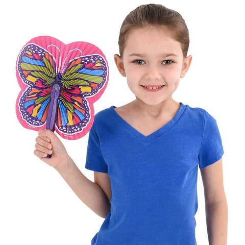 9.5" BUTTERFLY FOLDINGFAN LLB kids toys
