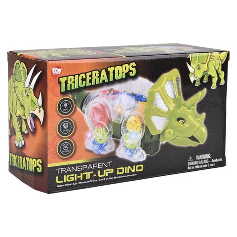 9.25" Light-Up Gear Triceratops LLB Light-up Toys