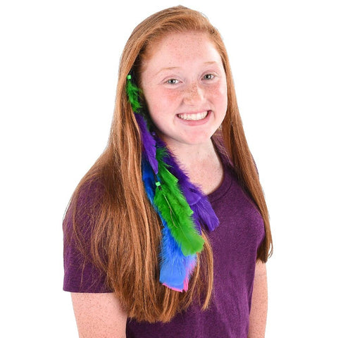 14" FEATHER HAIR CLIPS LLB Accessories