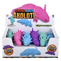 7.5" Wiggle Sensory Axolotl Fidget Toy 12ct - LLB Toys