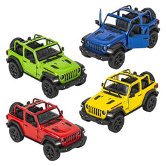 5" Die-cast 2018 Jeep Wrangler Open Top Car Toys - LLB Toys