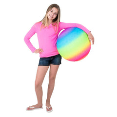18" RAINBOW KNOBBY BALL (48/cs) LLB kids toys