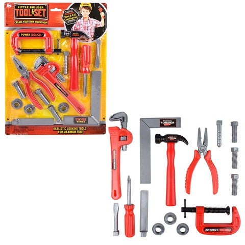 15PC DELUXE HANDYMAN TOOL SET LLB kids toys