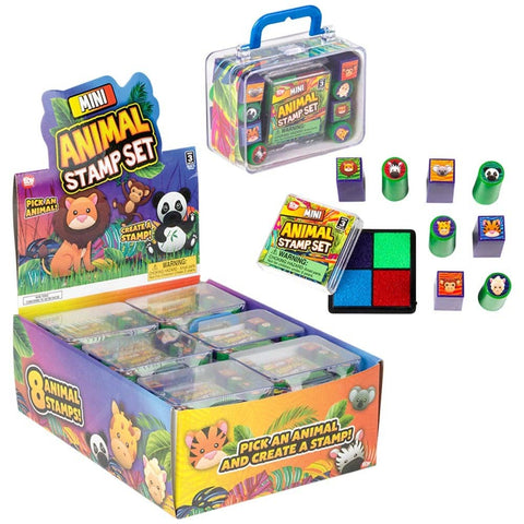 MINI ANIMAL STAMP SET 3X2" LLB kids toys