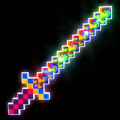 24" LIGHT-UP TIE DYE PIXEL SWORD LLB Light-up Toys