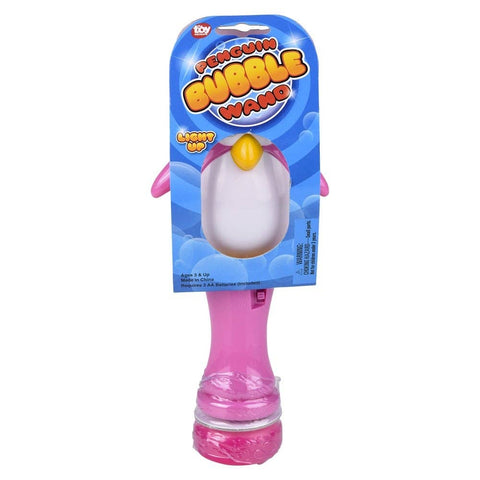 8" PENGUIN LIGHT-UP BUBBLE WAND LLB Light-up Toys