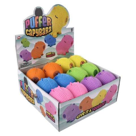 6" Capybara Puffer-Assorted Colors- LLB Toys