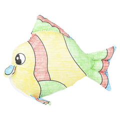5" FISH COLOR-A-PAL LLB Plush Toys