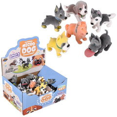 1.5" Flocked Micro Dog Assortment - LLB Toys