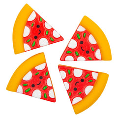 2" Rubber Pizza Assortment Toy - LLB Toys