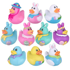 2" Easter Rubber Ducky Assortment 50ct - LLB Toys