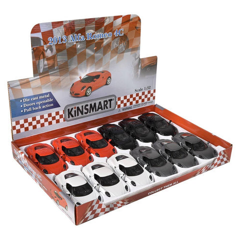5" Diecast Pull Back 2013 Alfa Rome 4C - LLB Toys