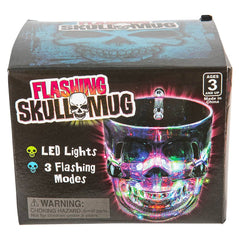 LIGHT-UP SKULL GLASS 4" 16 OZ LLB Light-up Toys