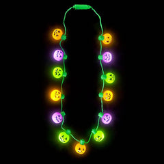25" Light-Up Jack-O-Lantern Necklace - Assorted - LLB Toys